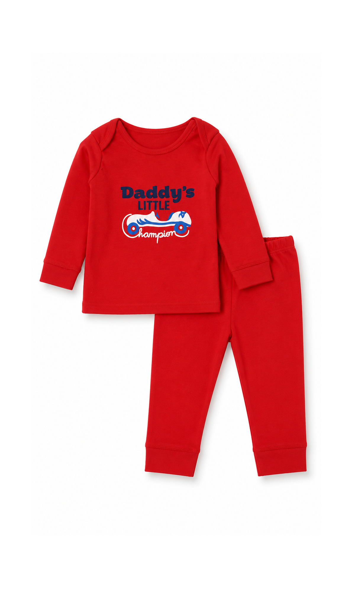 Baby Red Daddy's Little Champion Night Suit