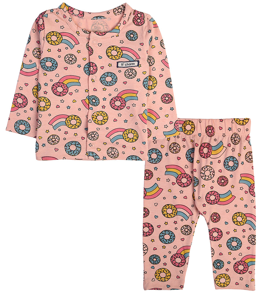 Girls 2 Pcs Night Suit - 0289594