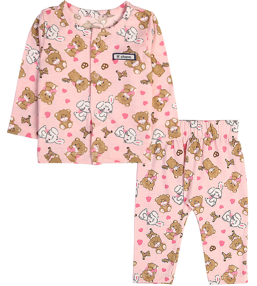 Girls 2 Pcs Night Suit - 0289600