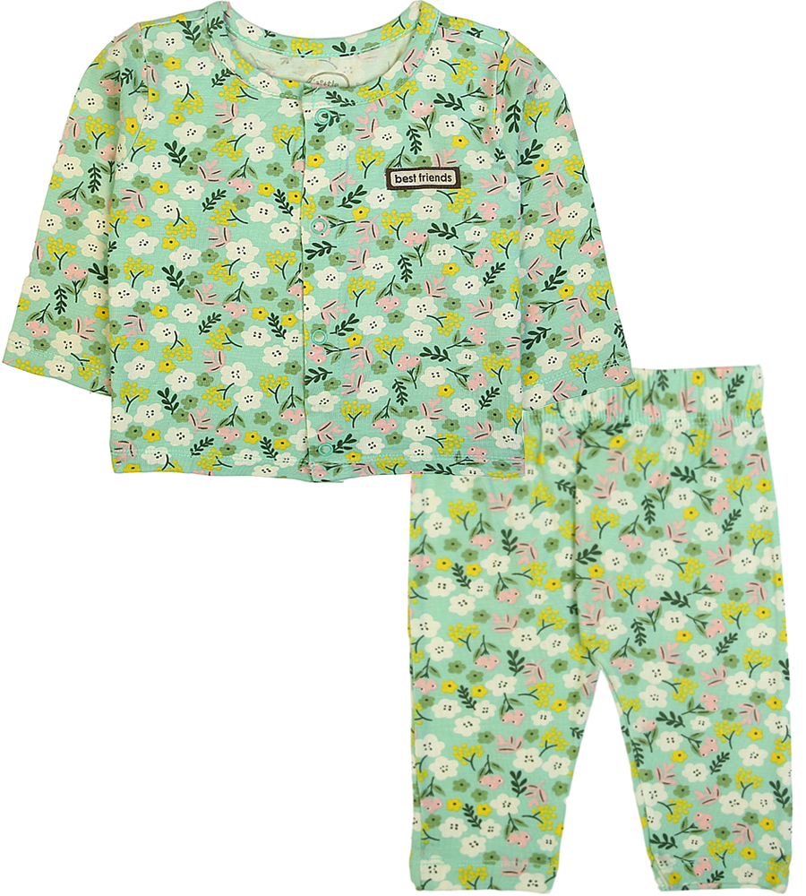 Girls 2 Pcs Night Suit - 0289606
