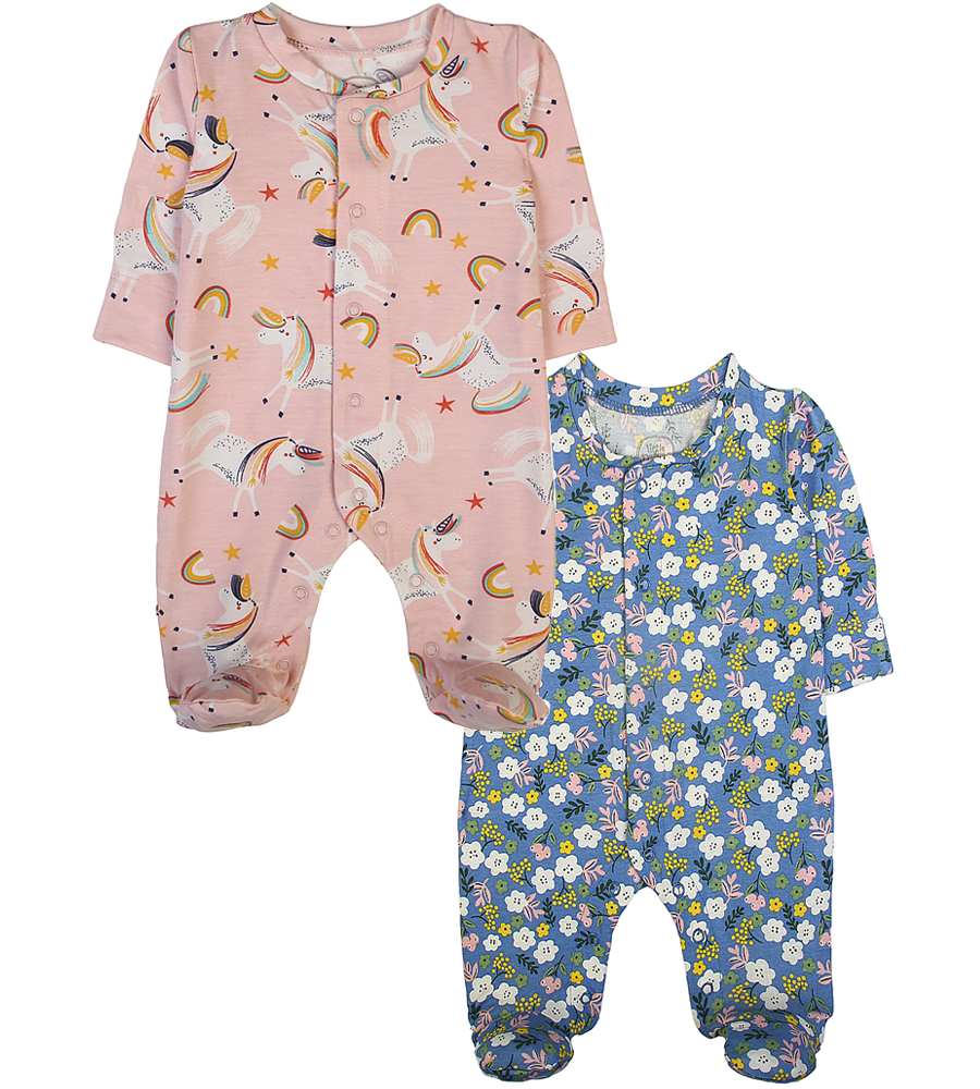 Girls Sleep Suit Pack Of 2 - 0289610