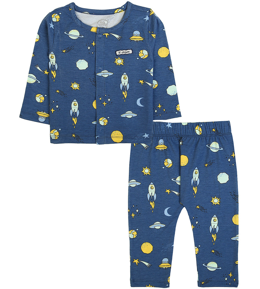 Boys 2 Pcs Night Suit - 0289657