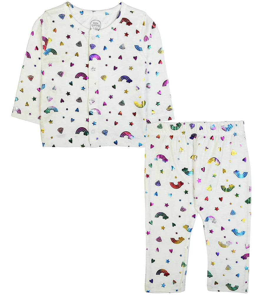 Girls 2 Pcs Night Suit - 0289677