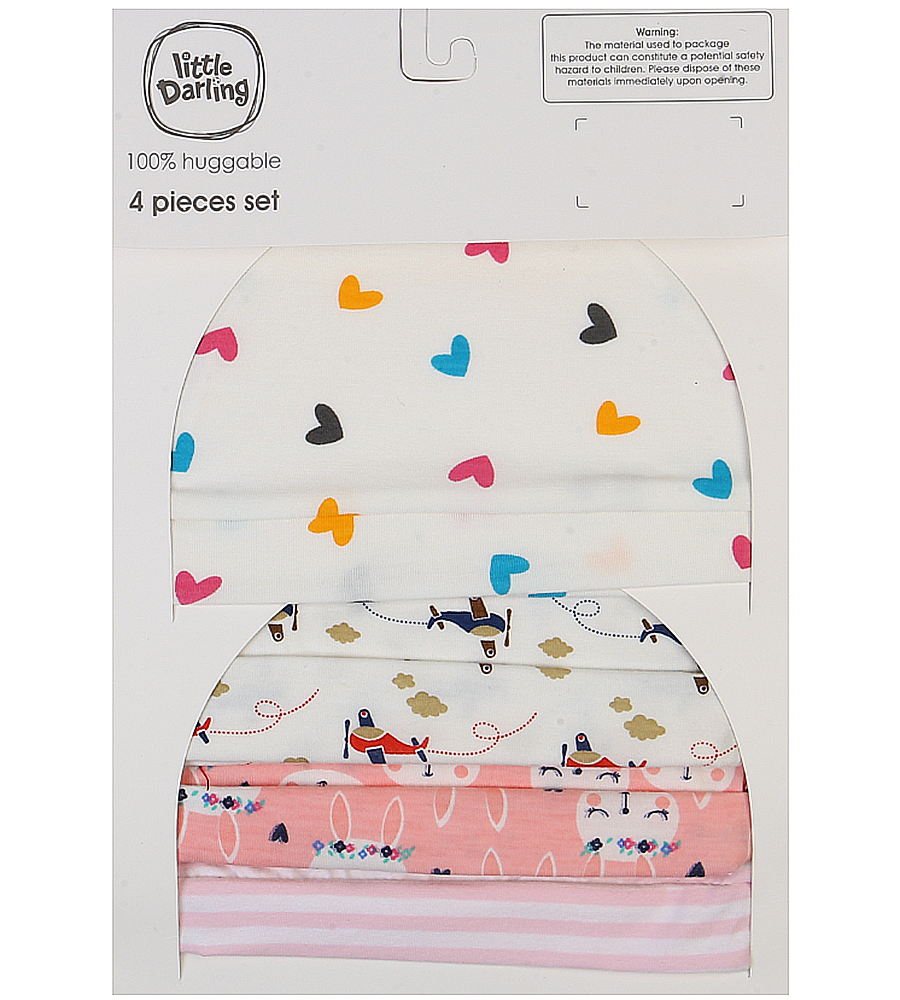 Girls Cap Pack Of 4 - 0289760