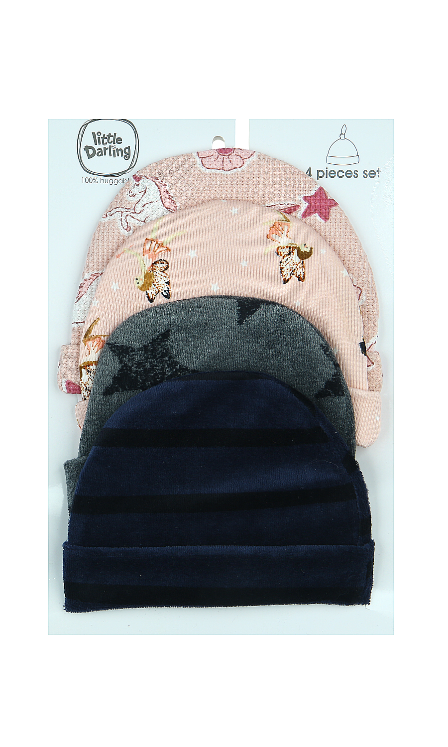 Girls Cap Pack Of 4 - 0289760