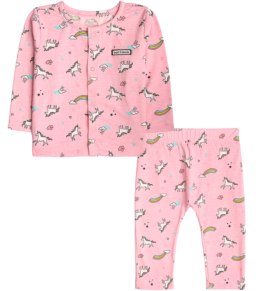 Girls 2 Pcs Night Suit - 0290819