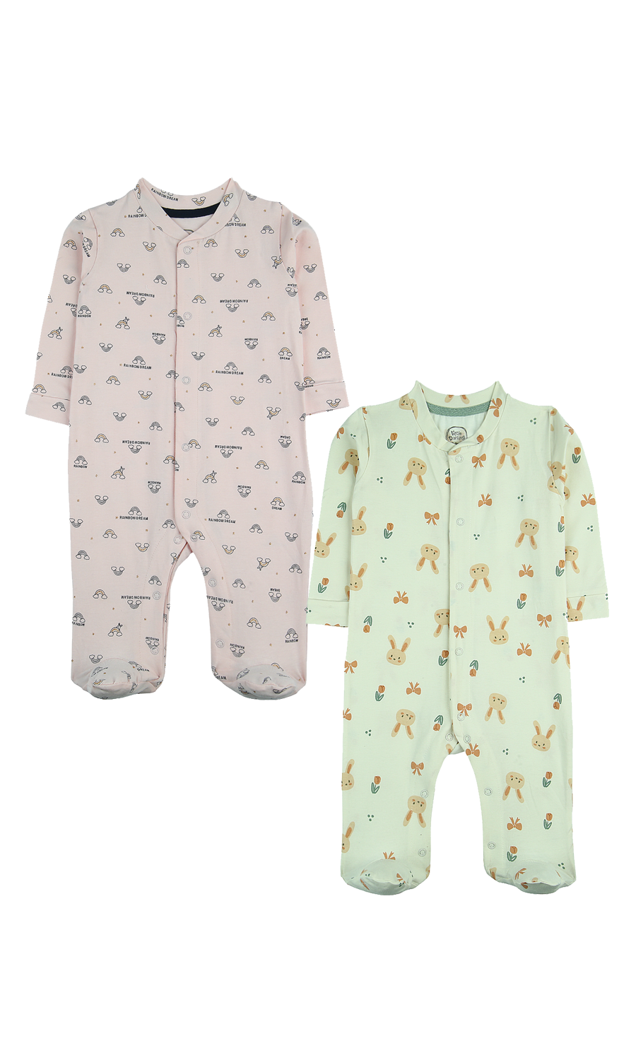 Girls Sleep Suit Pack Of 2 - 0303210