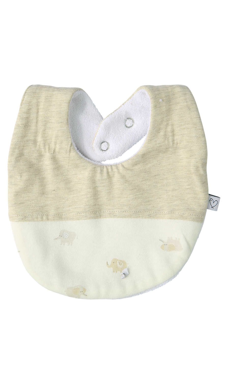 Baby Cotton Gift Set Beige Elephant Print — 6 Piece Newborn Set