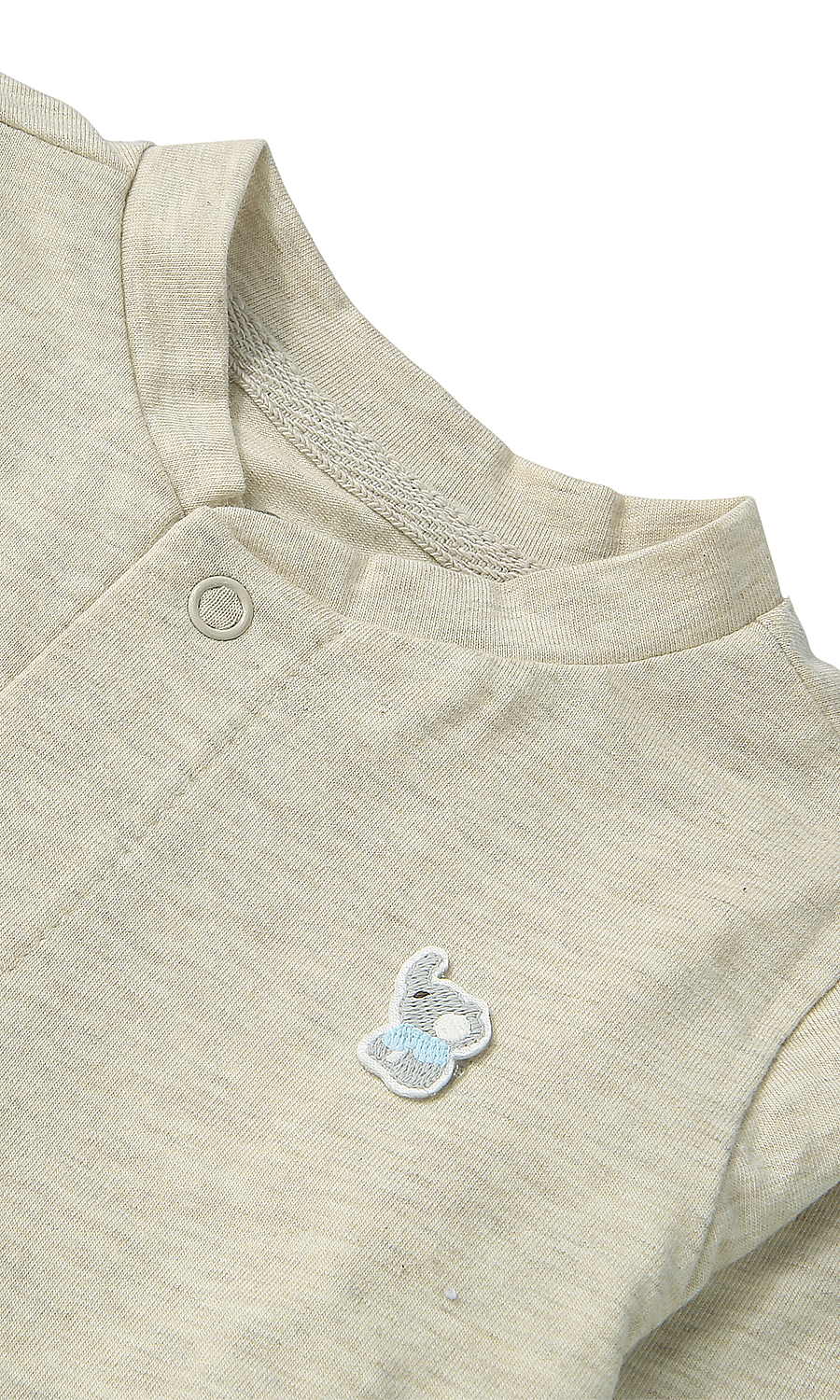 Baby Cotton Gift Set Beige Elephant Print — 6 Piece Newborn Set