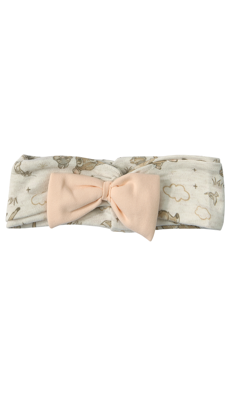 Baby Girl Cotton Gift Set Cream Bambi Print — 4 Piece Newborn Set