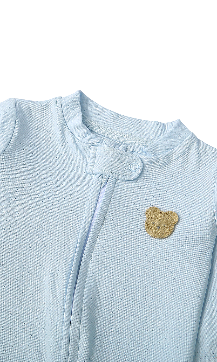 Baby Footed Romper Pack of 2 Blue Bear Print