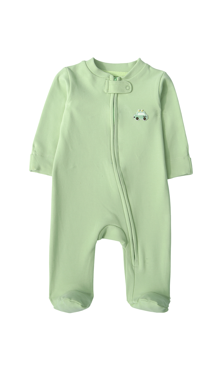 Baby Footed Romper Pack of 2 Green Striped