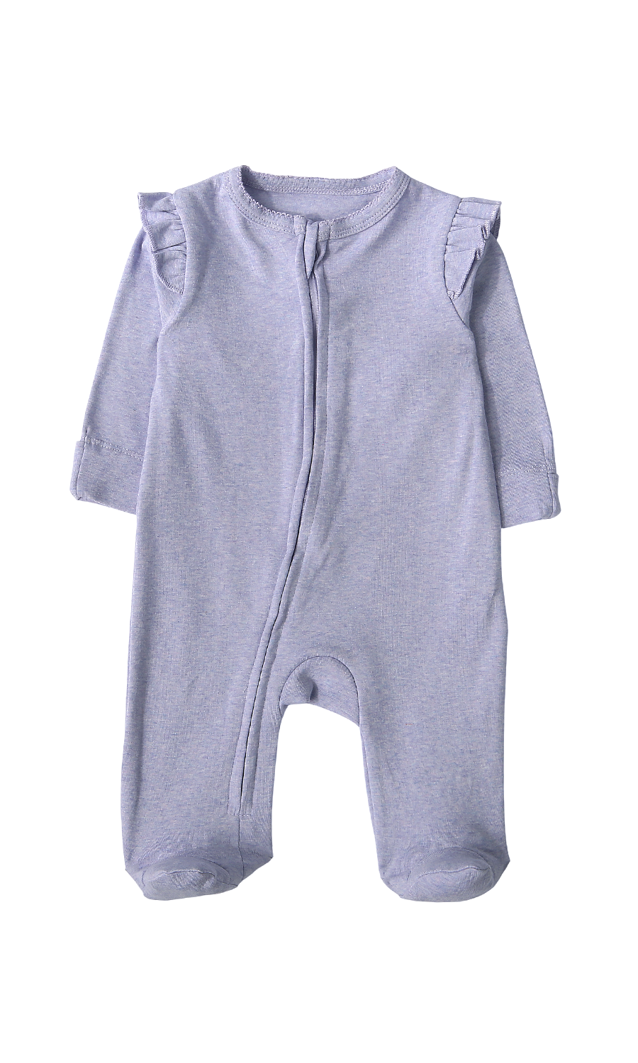 Baby Girls Footed Romper Pack of 2 Purple Floral Print