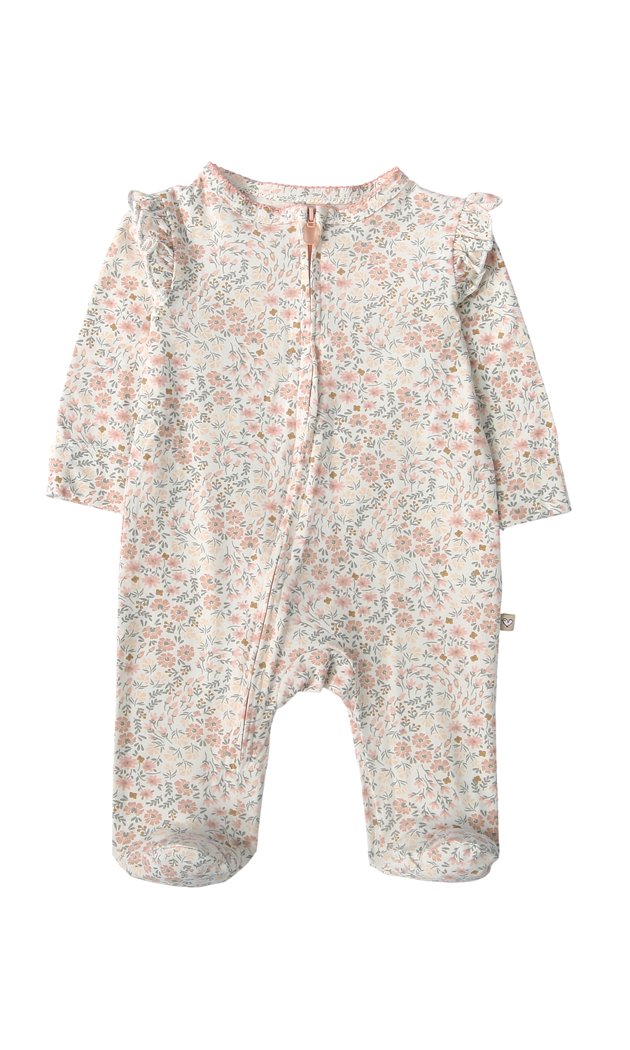 Baby Girl Gift Set 6 Piece Rust Floral Print