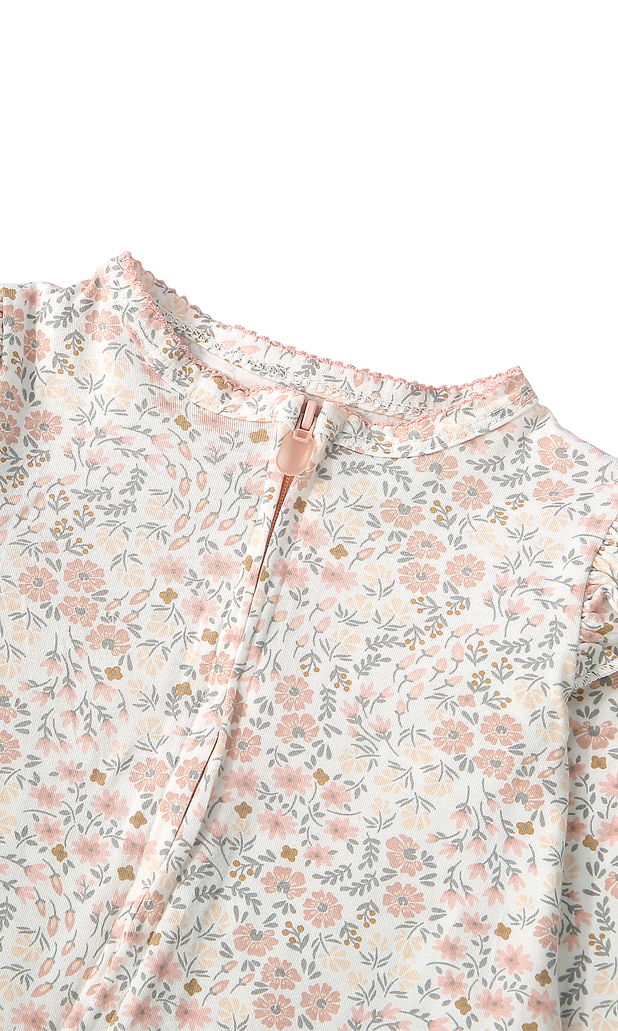 Baby Girl Gift Set 6 Piece Rust Floral Print