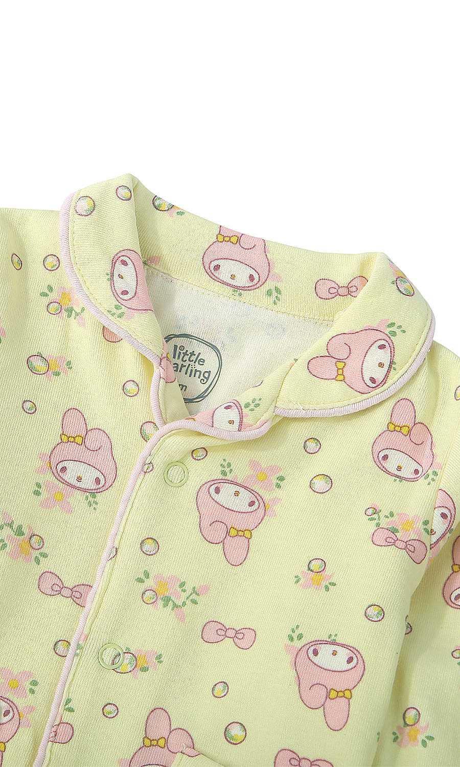 Baby Night Suit Yellow Cute Character Print