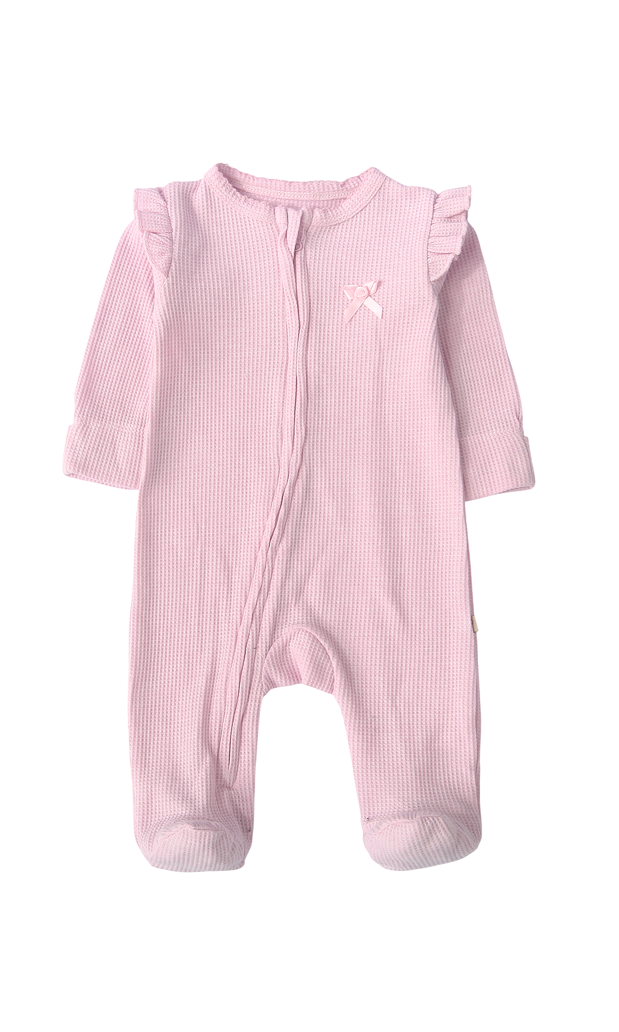 Baby Ribbed Bow Detail 6-Piece Gift Set Pink