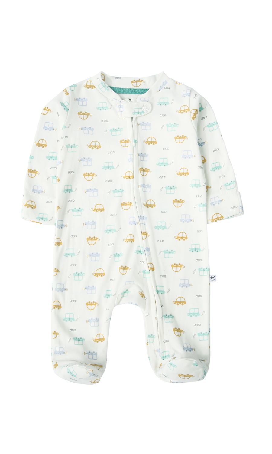 Baby Car Print 6-Piece Gift Set White