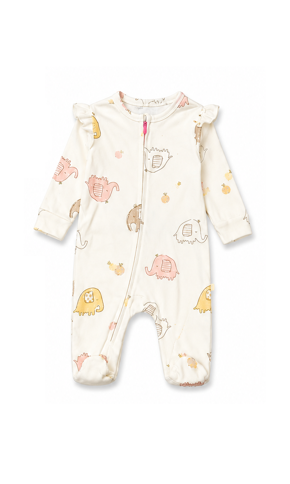 Baby 6-Piece Gift Set Off-White Elephant Print