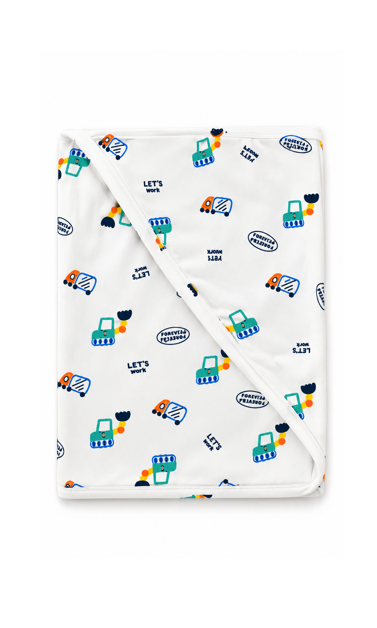 Newborn Baby Gift Set White Train Print
