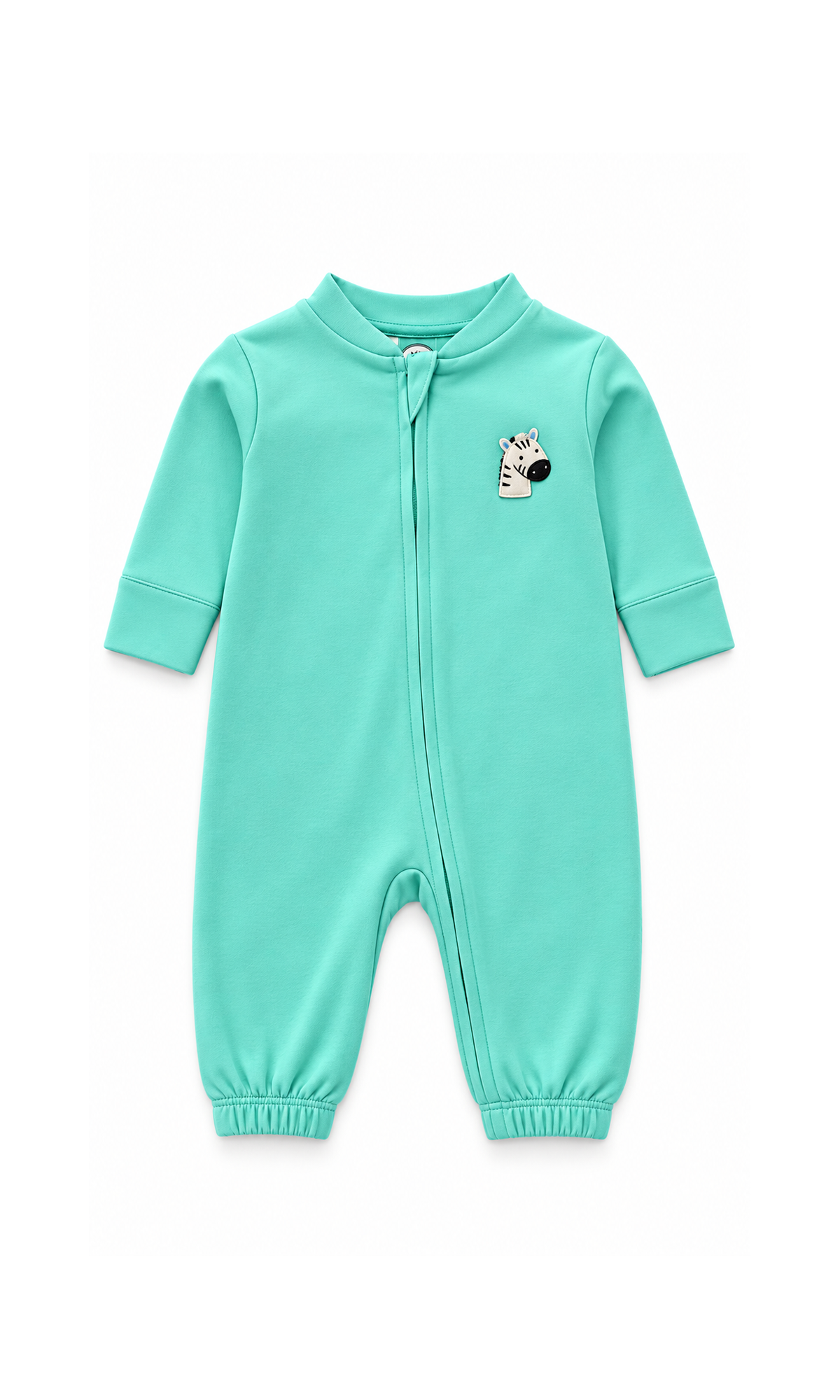 Baby Romper Mint Green & White Animal Print Pack of 2