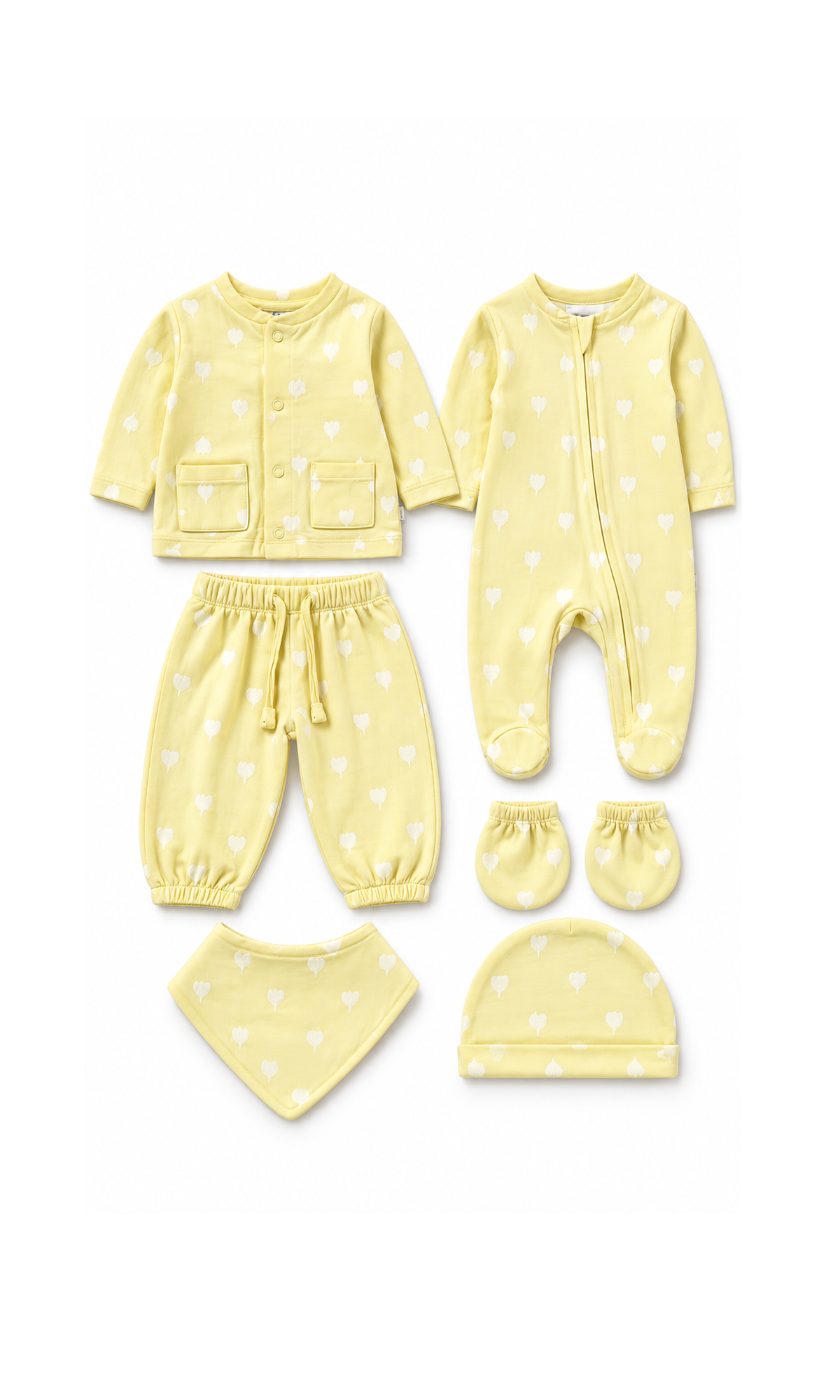 Newborn Baby Gift Set Yellow Star Print
