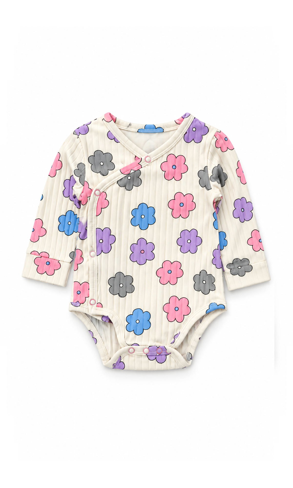 Newborn Baby Gift Set Cream Multicolour Flower Print