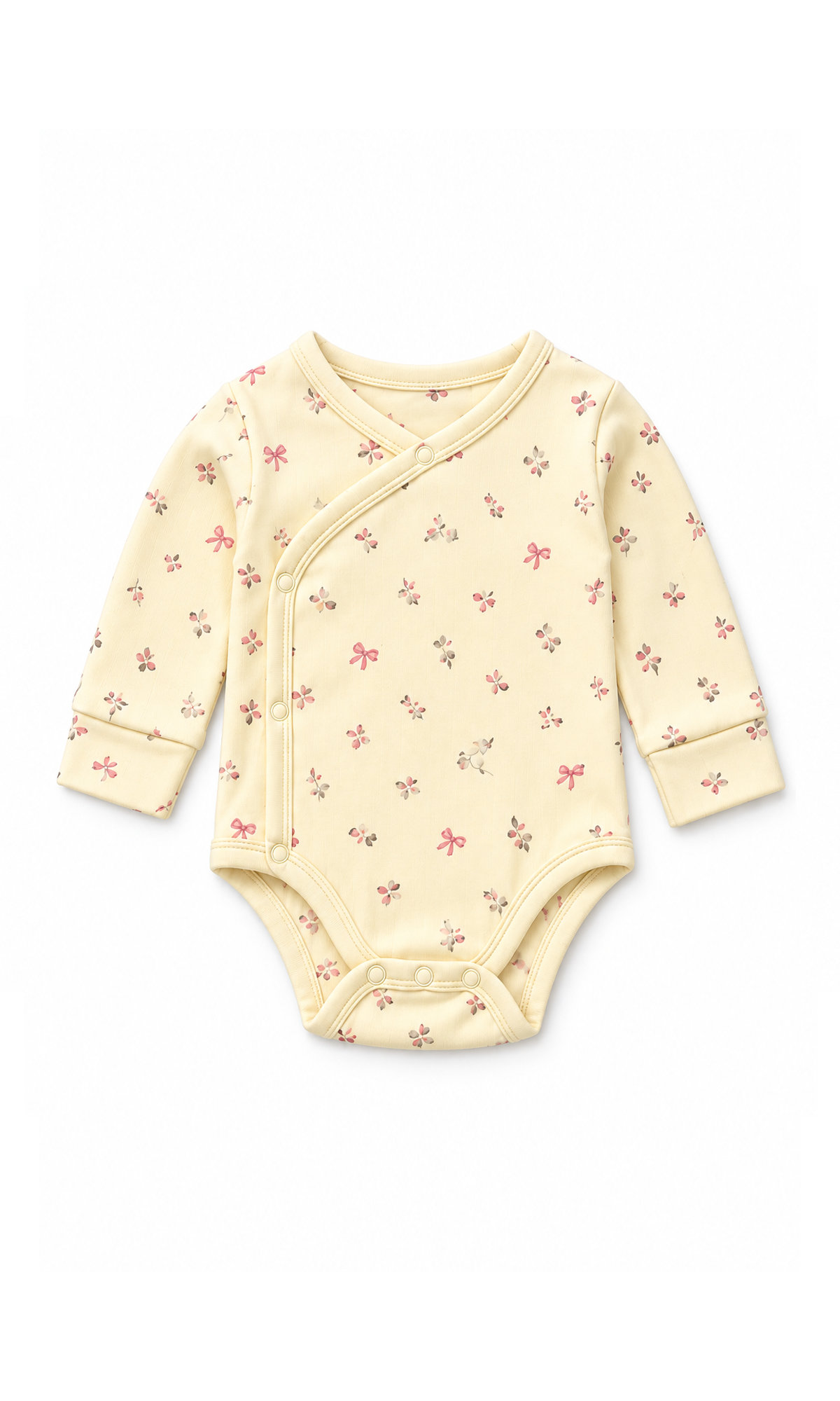 Newborn Baby Gift Set Cream Floral & Bow Print
