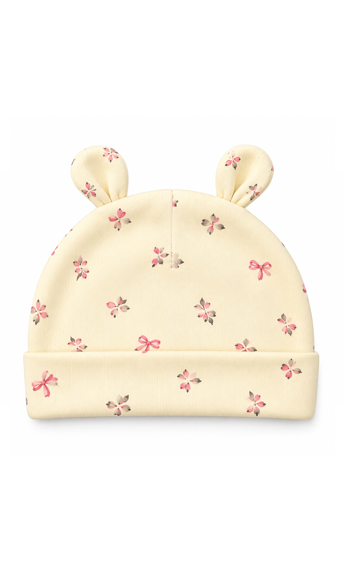 Newborn Baby Gift Set Cream Floral & Bow Print