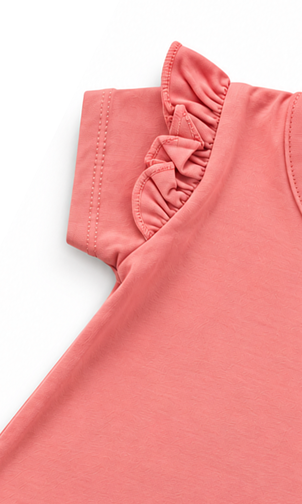 Baby Girls Ruffle Bodysuits 2-Pack Pink Striped and Solid