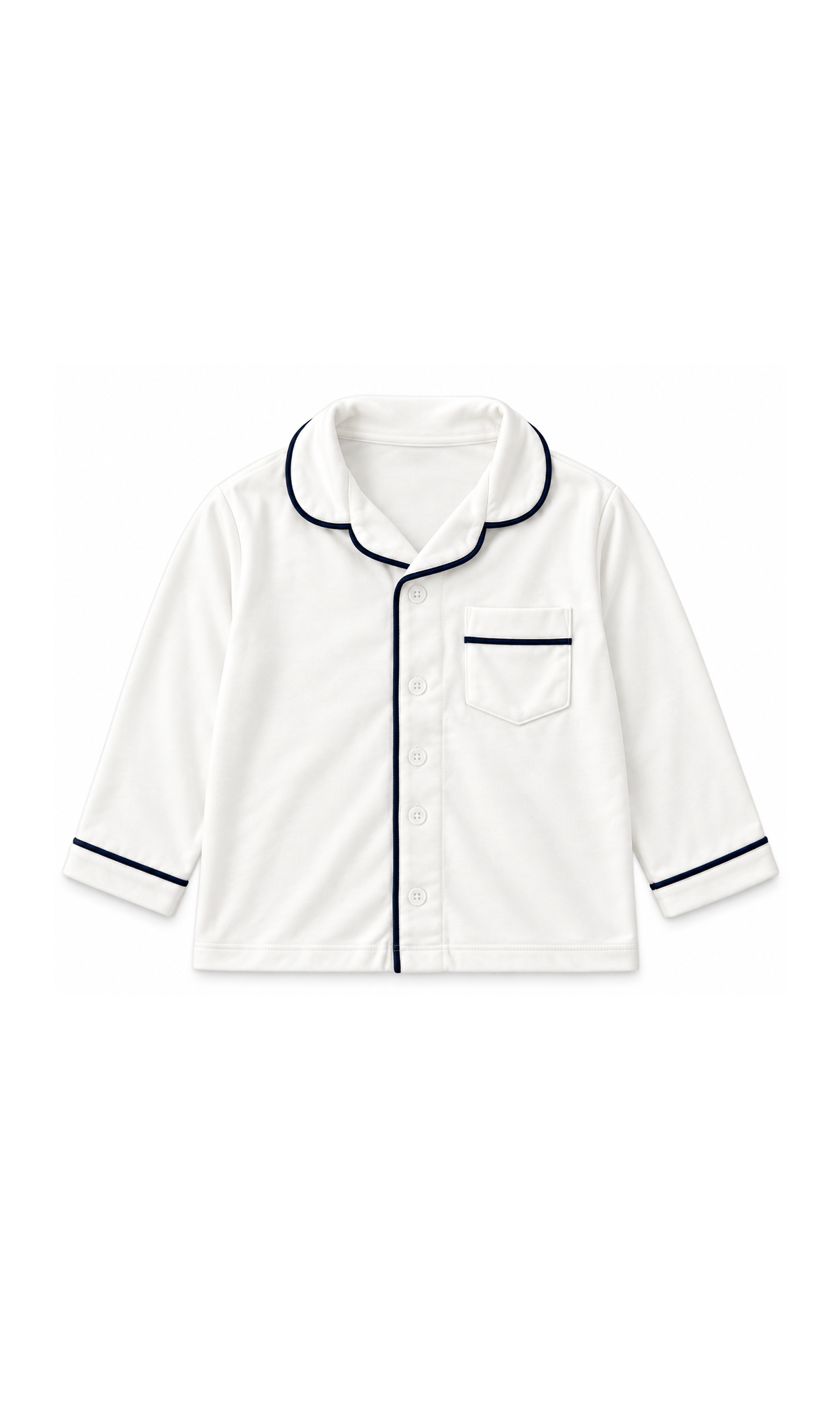Kids Classic 2-Piece Night Suit White