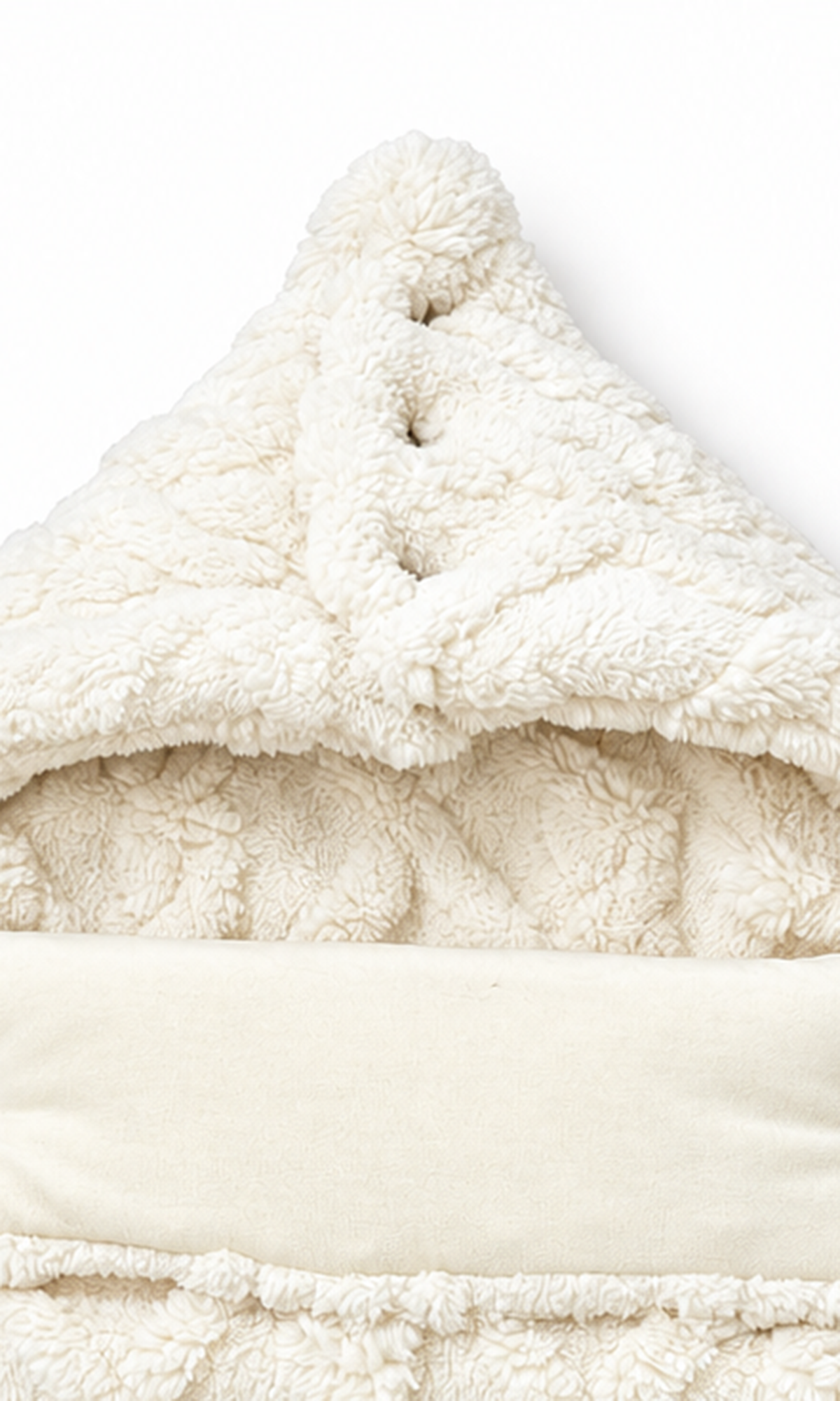 Baby Knitted Carry Nest Cream Cable Knit