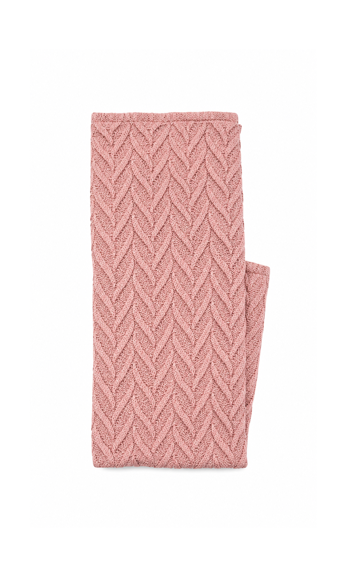 Knitted Baby Blanket & Wrap Pink