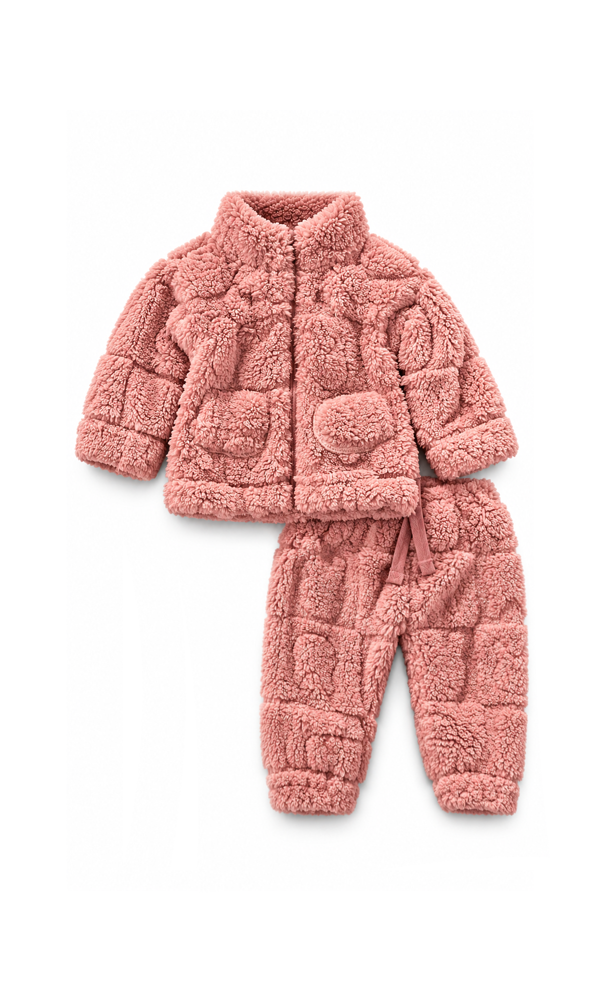 Baby Teddy 2-Piece Winter Set Pink