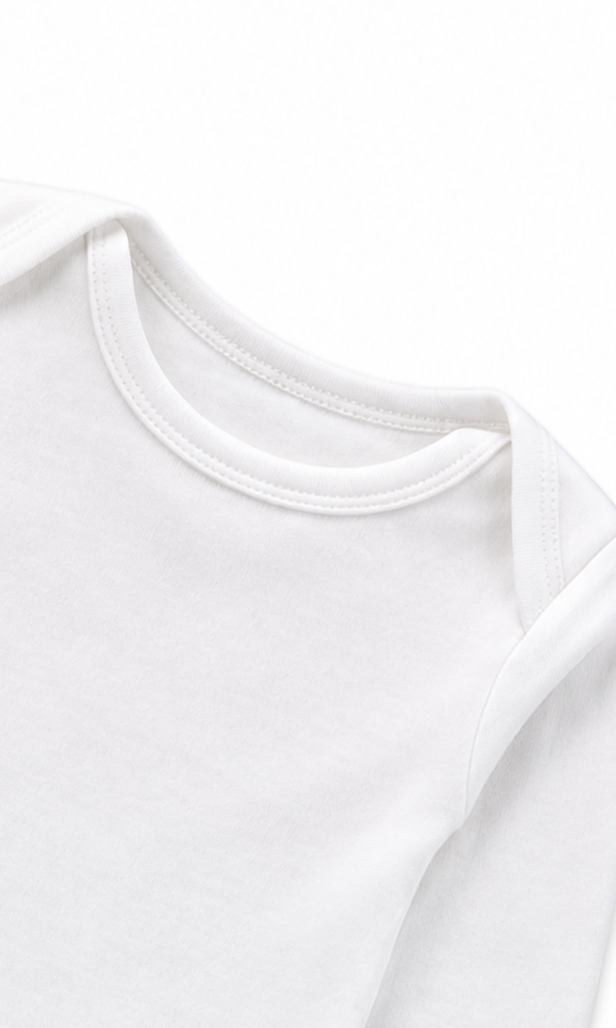 Baby Cotton Long Sleeve Bodysuit Pack of 2 White