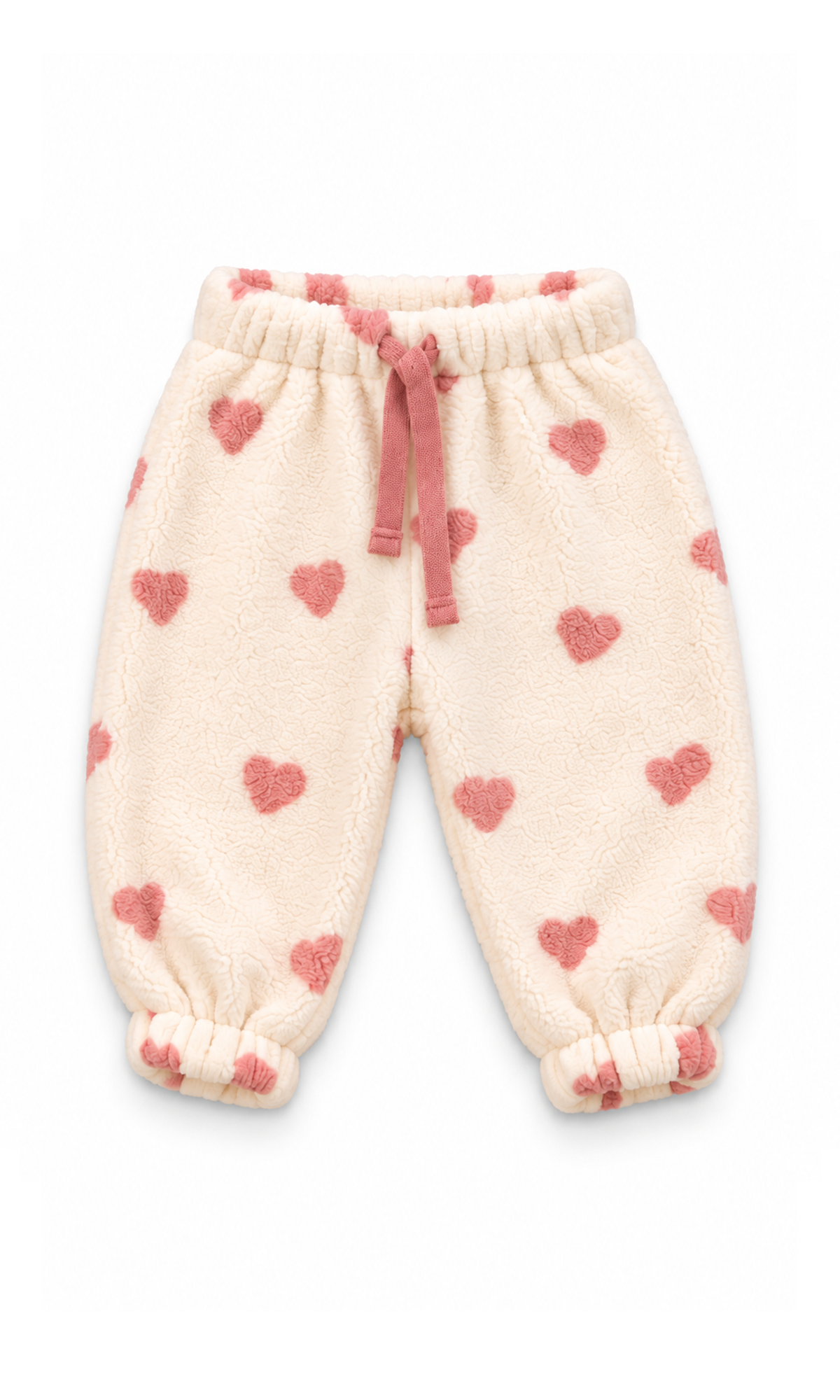 Baby 6-Piece Gift Set Pink and Cream Heart Print