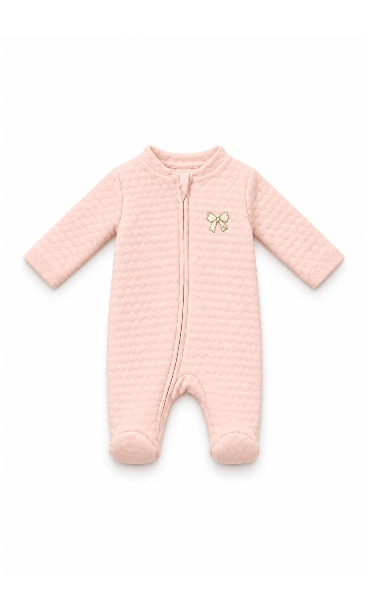 Newborn Baby 6-Piece Gift Set Peach Bow Embroidered