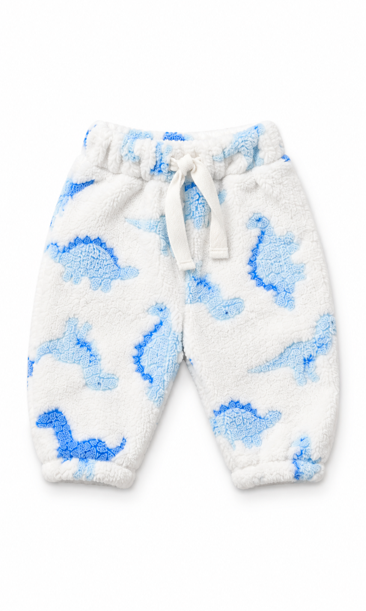 Newborn Baby 6-Piece Gift Set White Blue Dinosaur Print