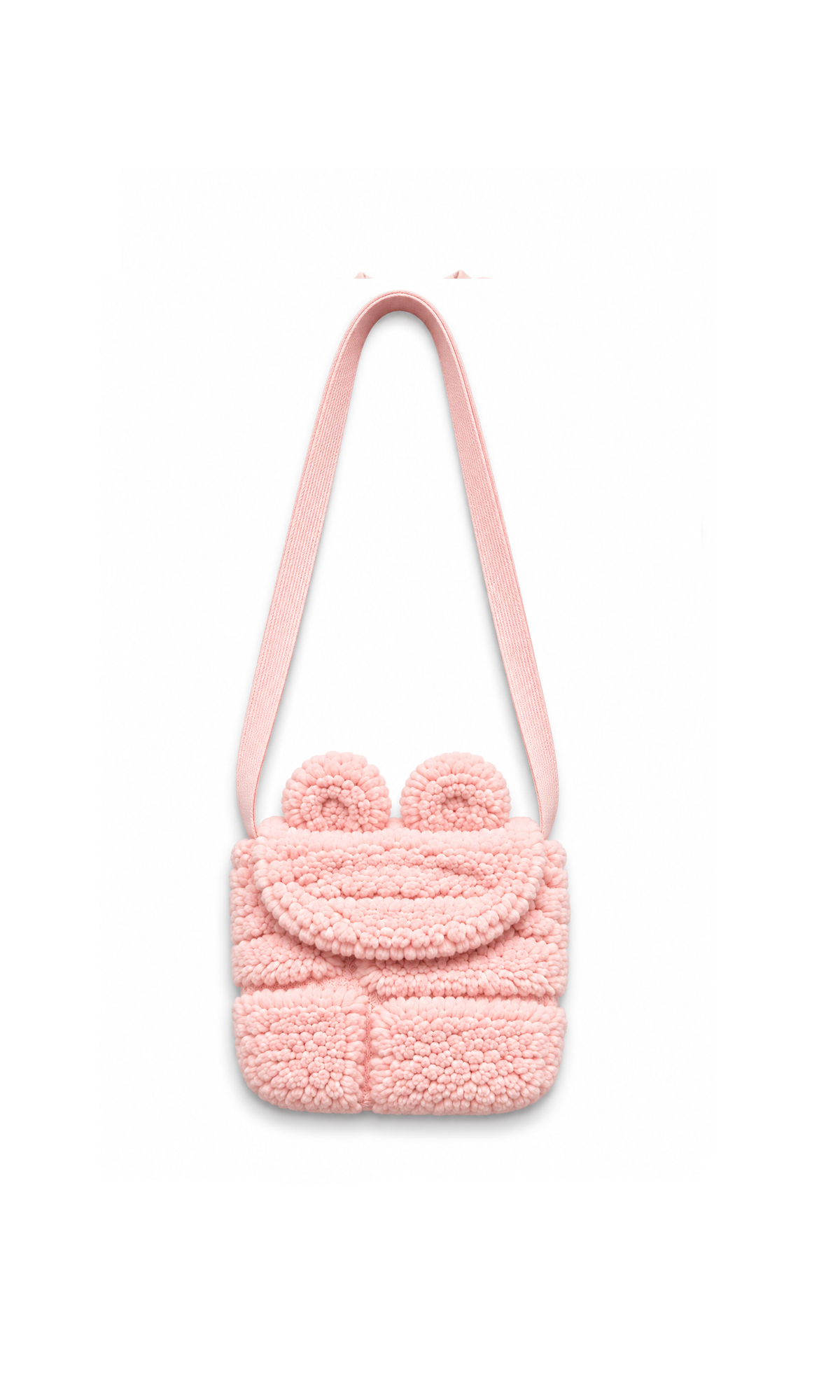 Baby Girls 3 Piece Teddy Fur Winter Suit with Crossbody Bag – Pink