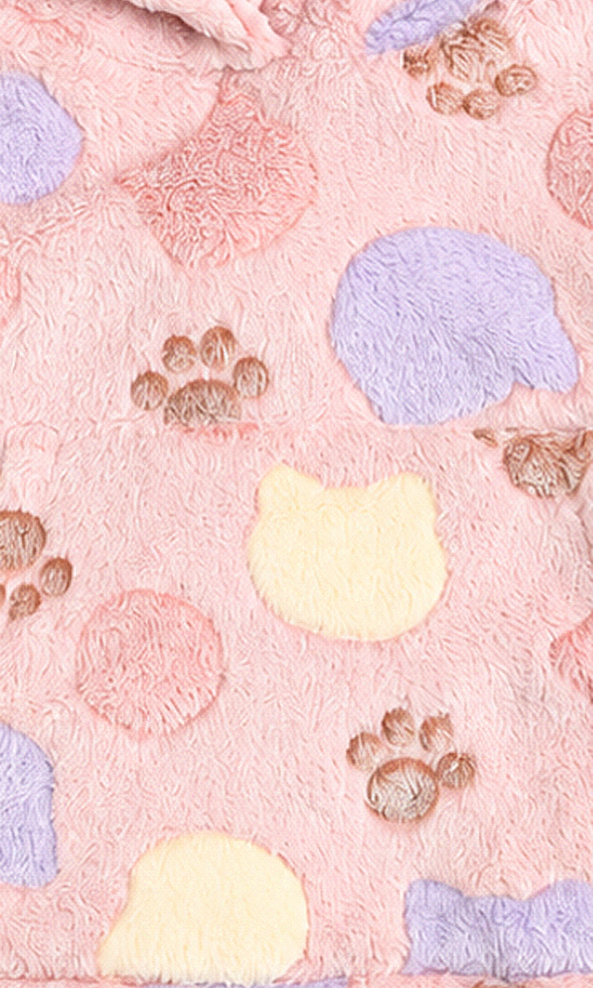 Girls 2-Piece Hooded Suit Pink Paw Print