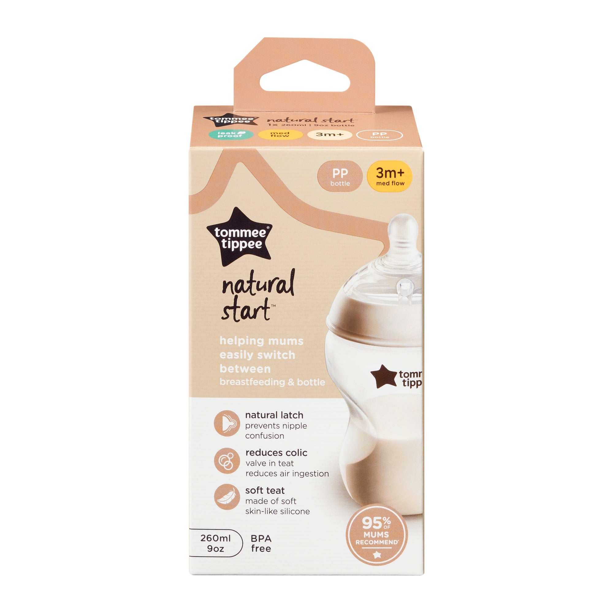 Natural Start Bottle Tommee Tippee 260ML - 423905