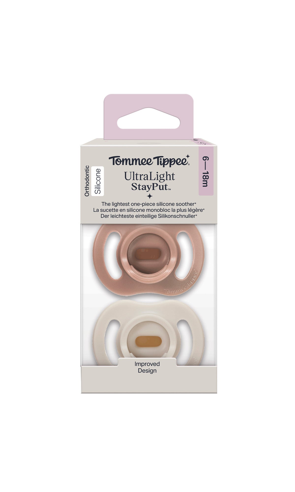 Tommee Tippee Ultra Light Silicone Soother 6-18M Pack Of 2
