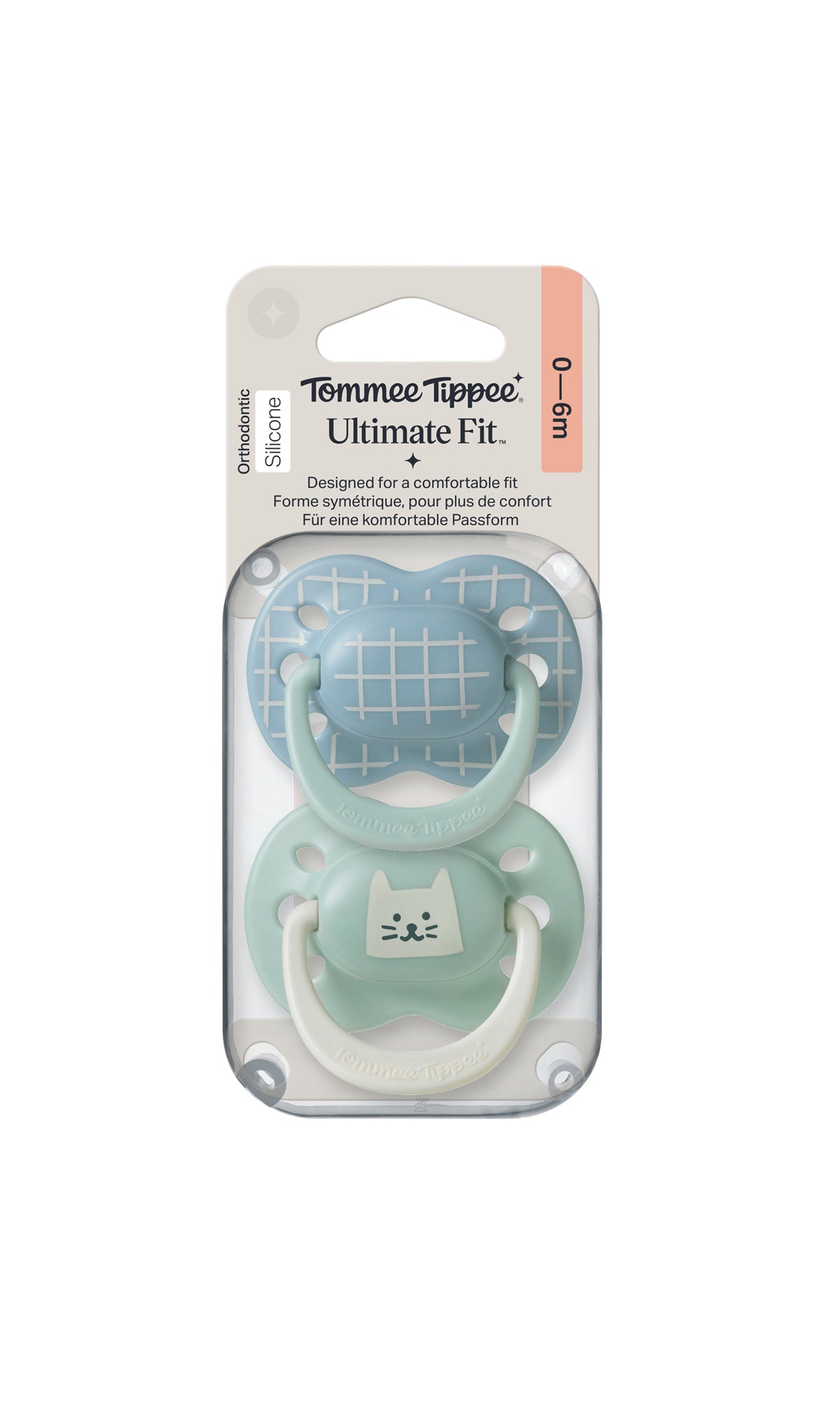 Tommee Tippee Ultra Fit Silicone Soother 0-6M Pack Of 2