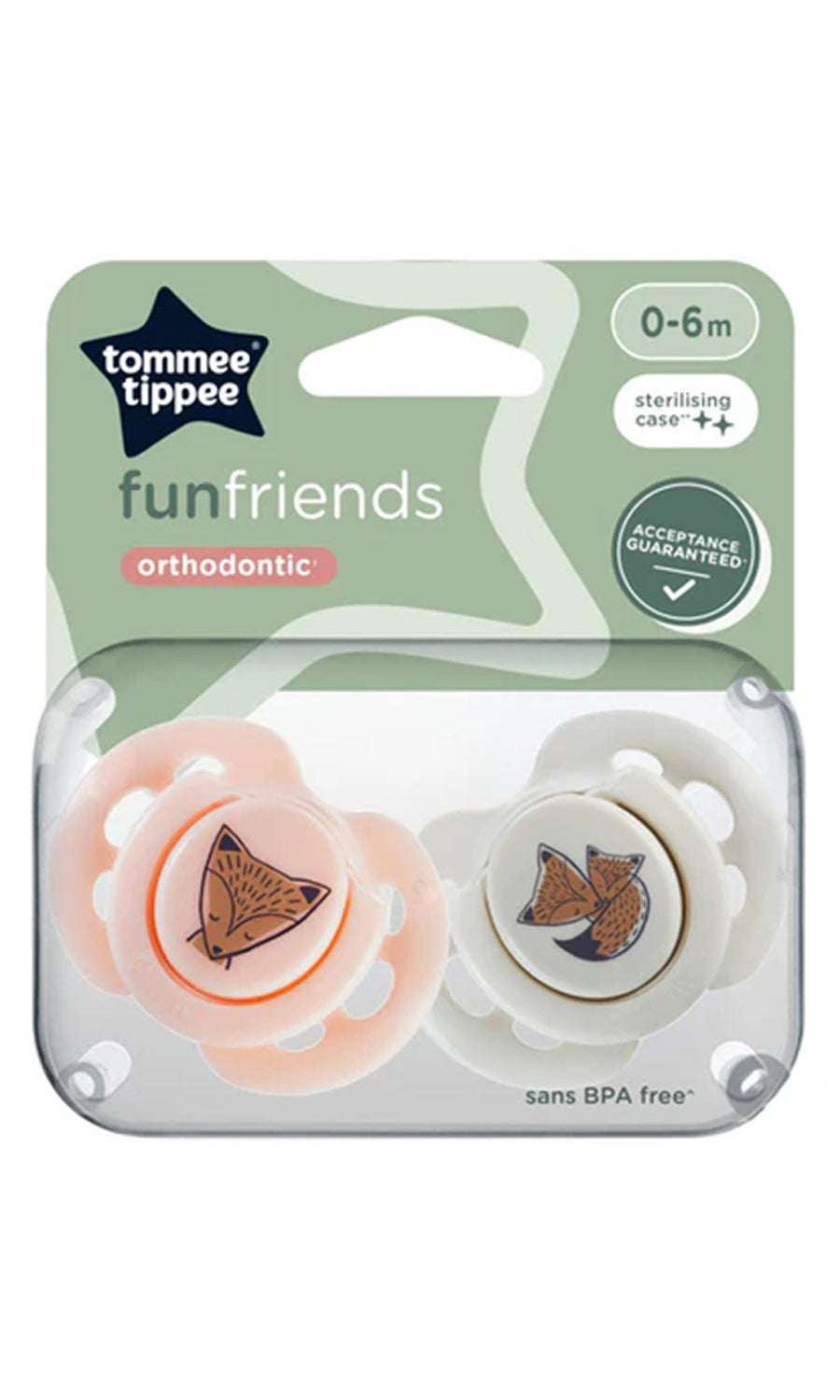 Fun Soothers Pack Of 2 0-6M - 433357