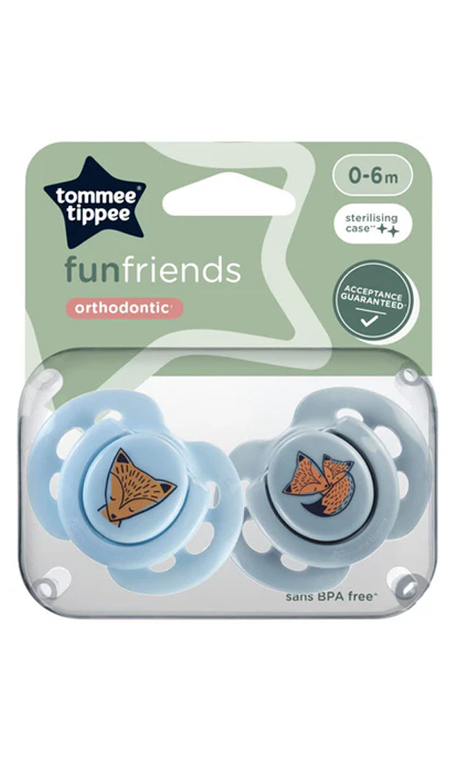Fun Soothers Pack Of 2 0-6M - 433357
