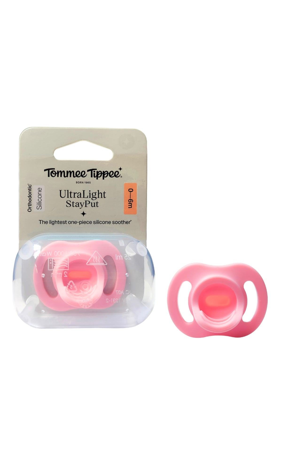 Tommee Tippee Ultra Light Silicone Soother 0-6M - 433790