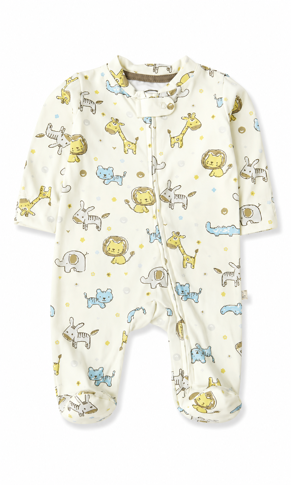 Baby Safari Animal Print 6-Piece Gift Set Cream