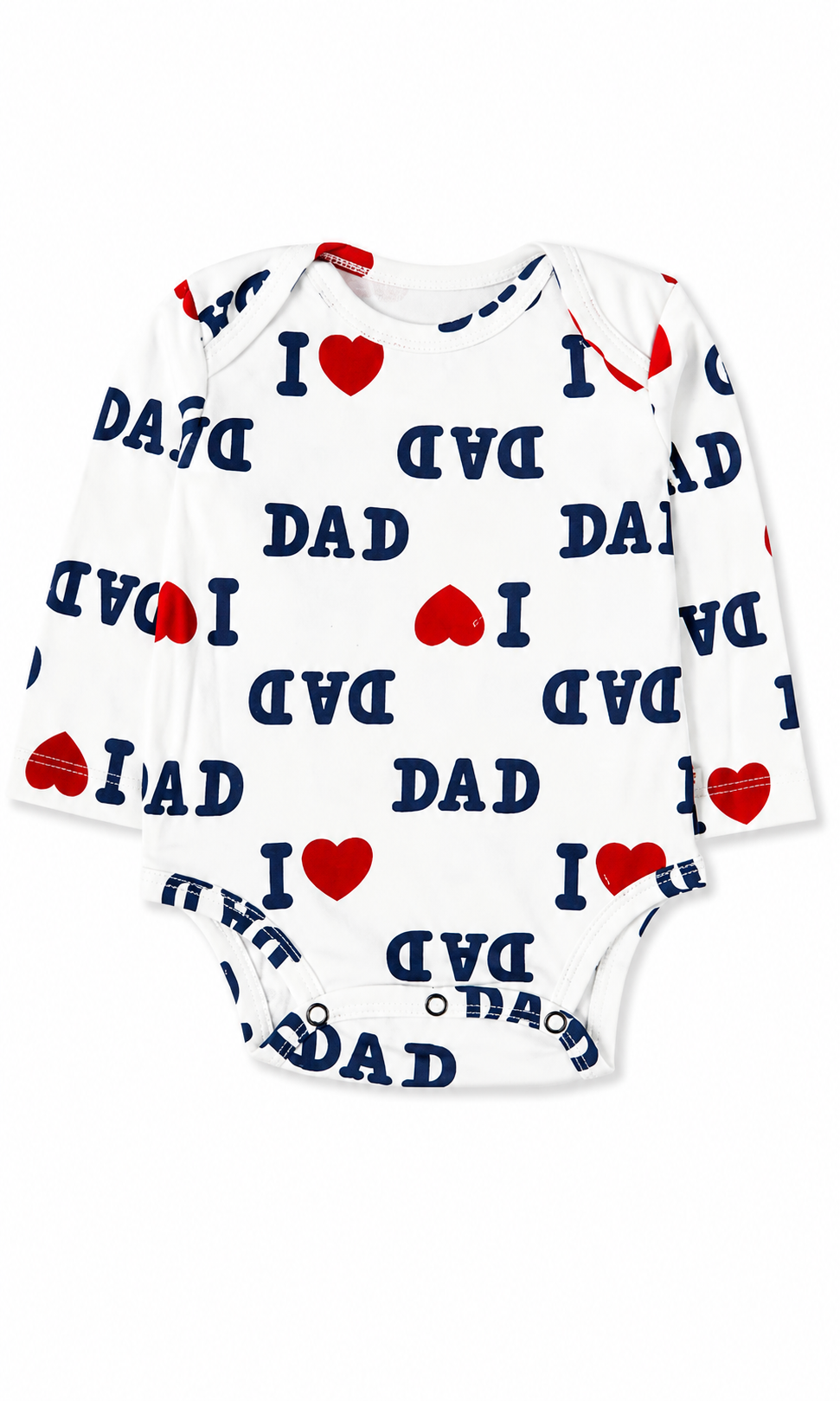 Baby Boys 5 Piece Gift Set White I Love Dad Print