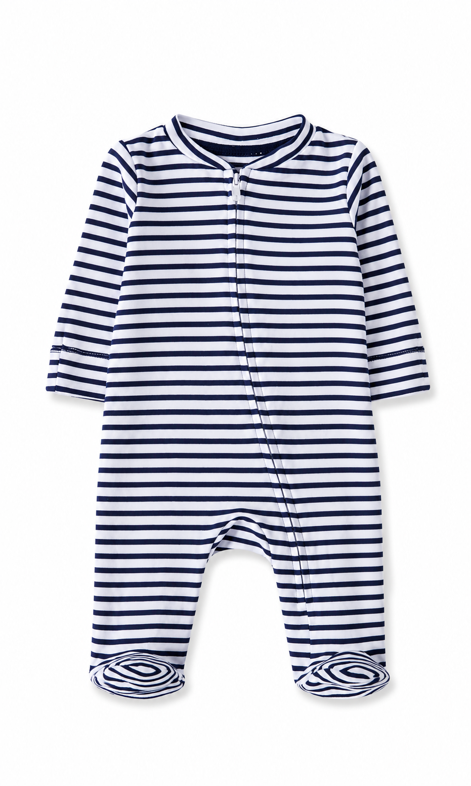 Baby Romper Pack of 2 White Navy Stripes & Lion Print
