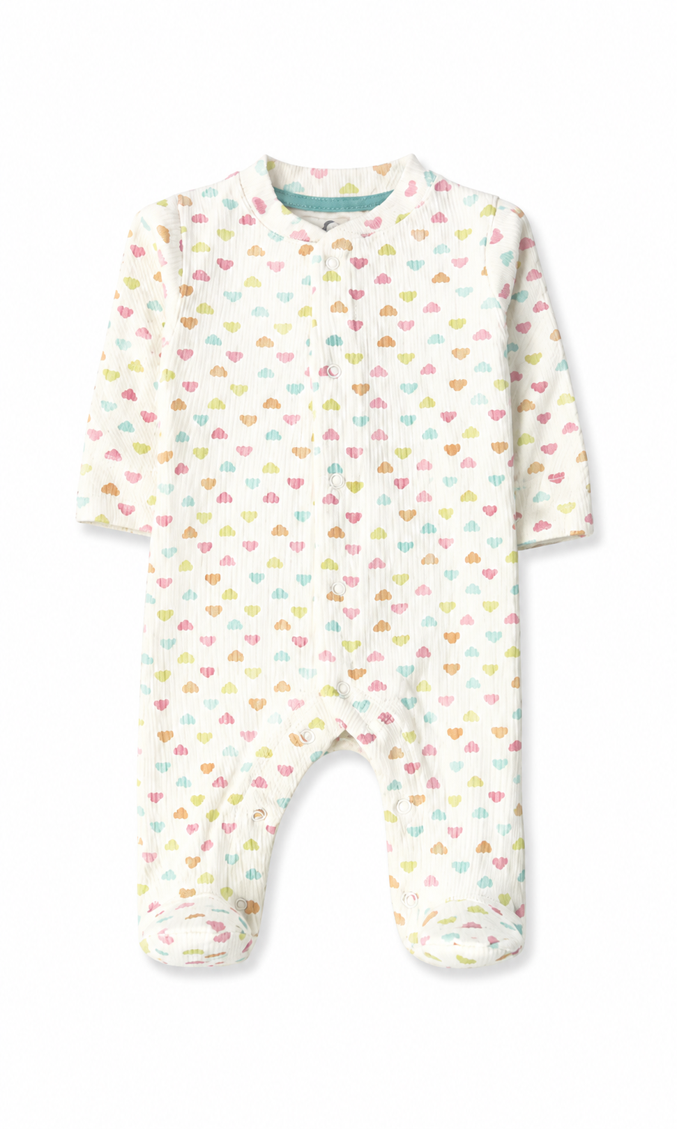 Baby Romper Pack of 2 Purple & White Multicolour Hearts Print